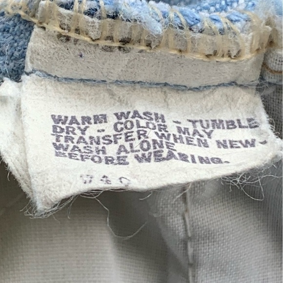 Vintage 70s Levi’s For Men Wide Bell Bottom Leg Light Wash Blue Jeans - Picture 4 of 5